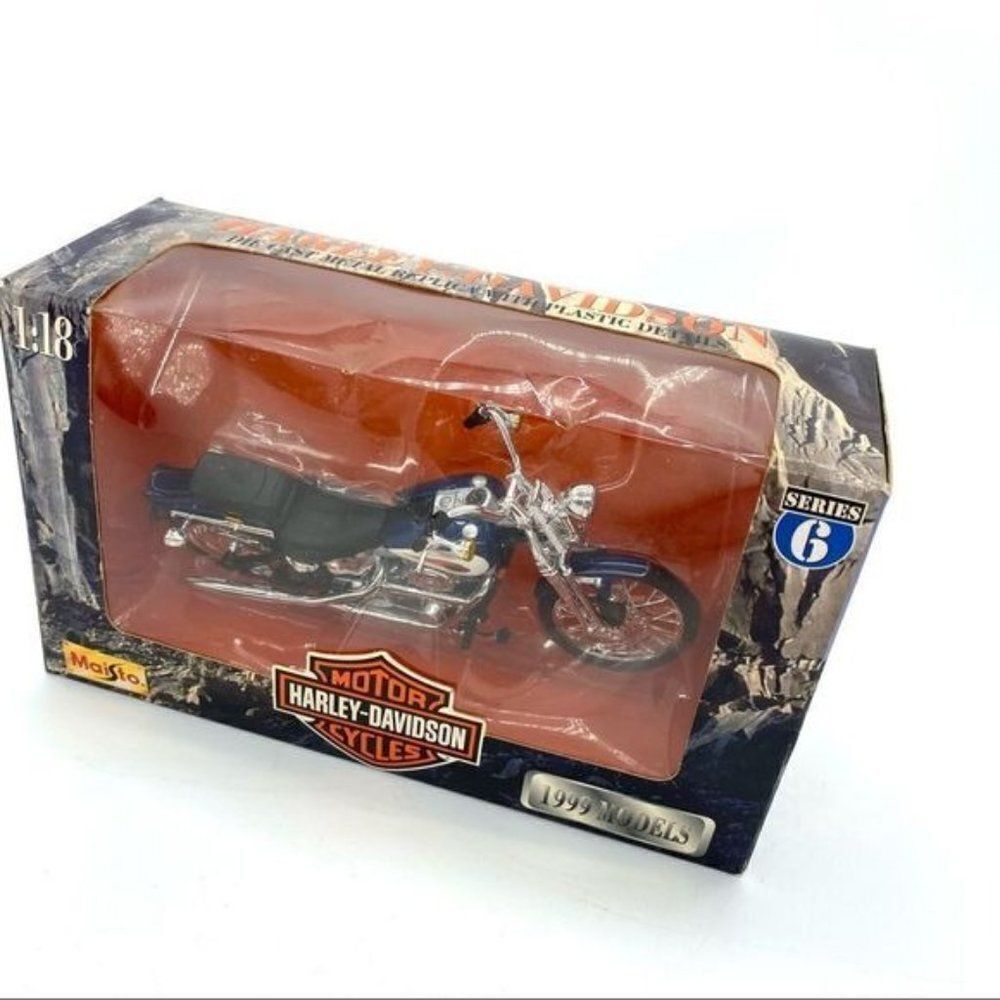Maisto 1999 Harley Davidson FXSTS Springer Softail Motorcycle Die Cast Series 6 - Picture 7 of 12